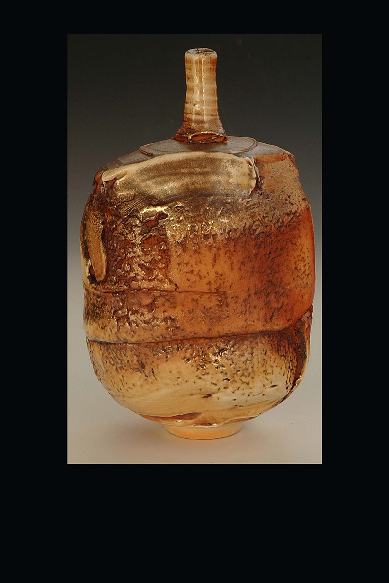 Bottle Abstraction, Anagama Fired