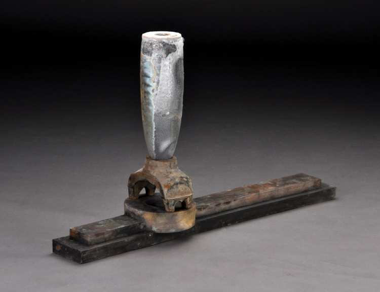 Collaboration, 2009, Kenneth Baskin and Scott Meyer, Anagama, Sagger Fired Stoneware and Steel