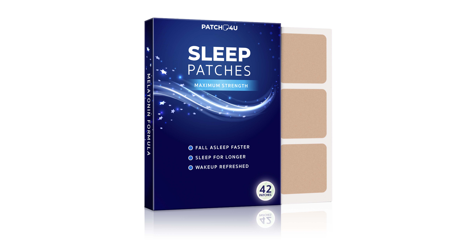 Health care brand line look and rendering for Sleep Patches.