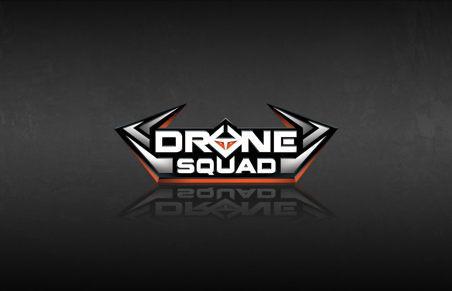 Design concept and rendered logo for the drone brand Drone Squad.