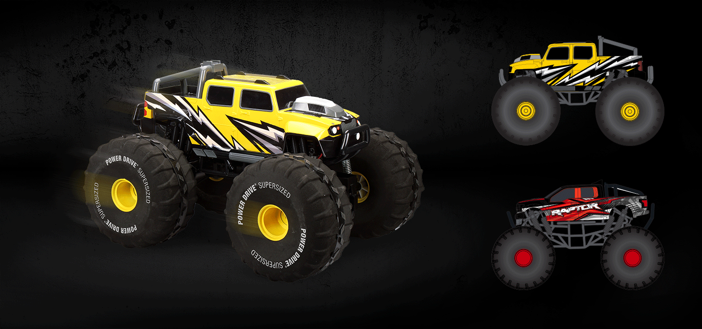 Product designs and deco for the large Power Drive R/C vehicles..