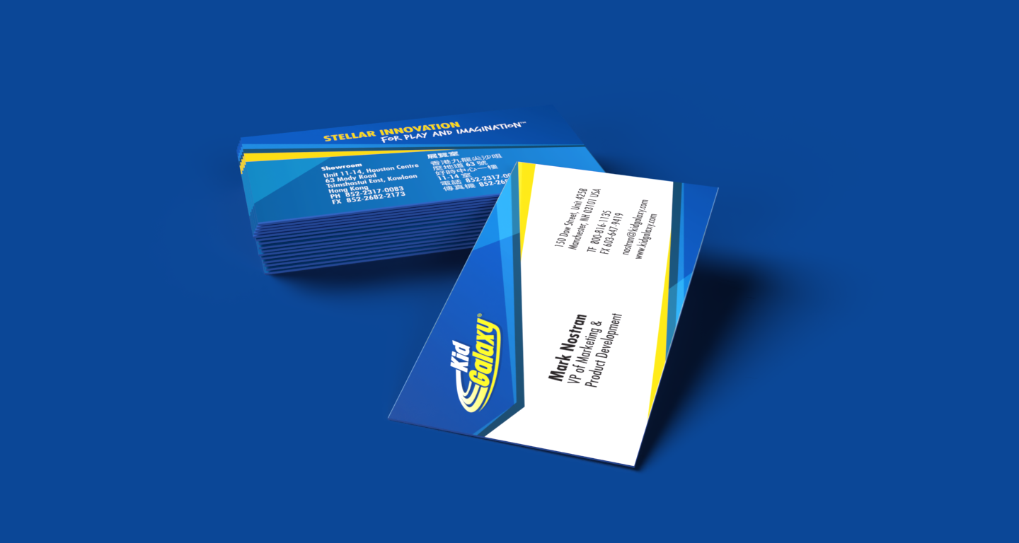 Business card design and 3D rendering.