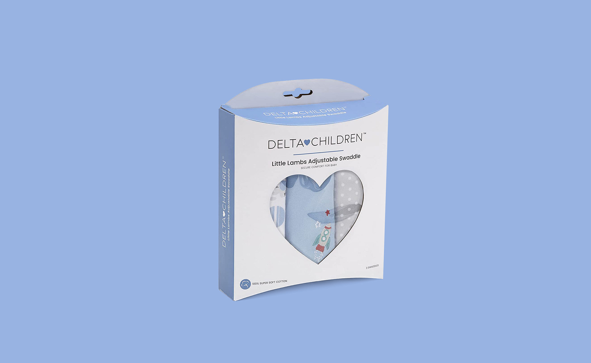 Delta Children infant swaddles structure design.