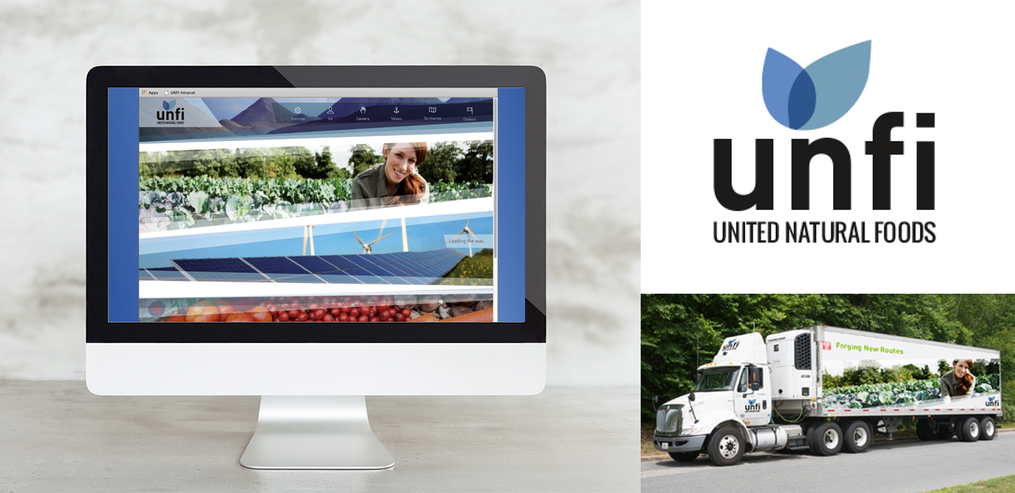 United Natural Foods line look and website concept focused on clean energy.