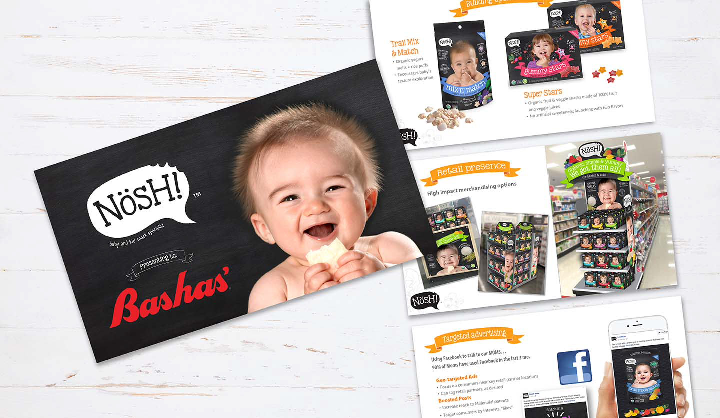 Presentation and Powerpoint template for baby food brand Nösh!