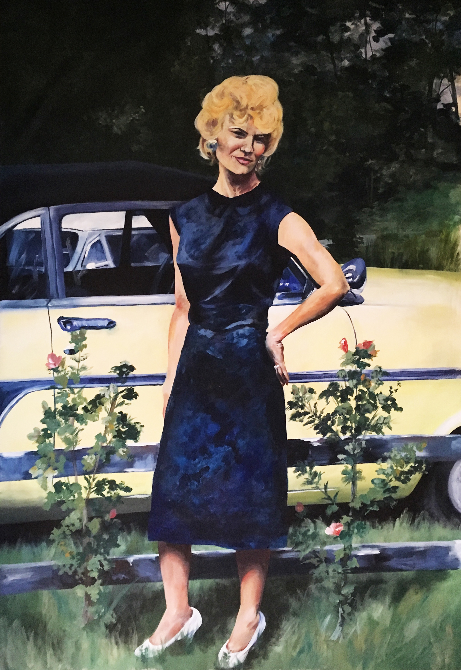 "Gazing", 60 x 84 in., acrylic on canvas.