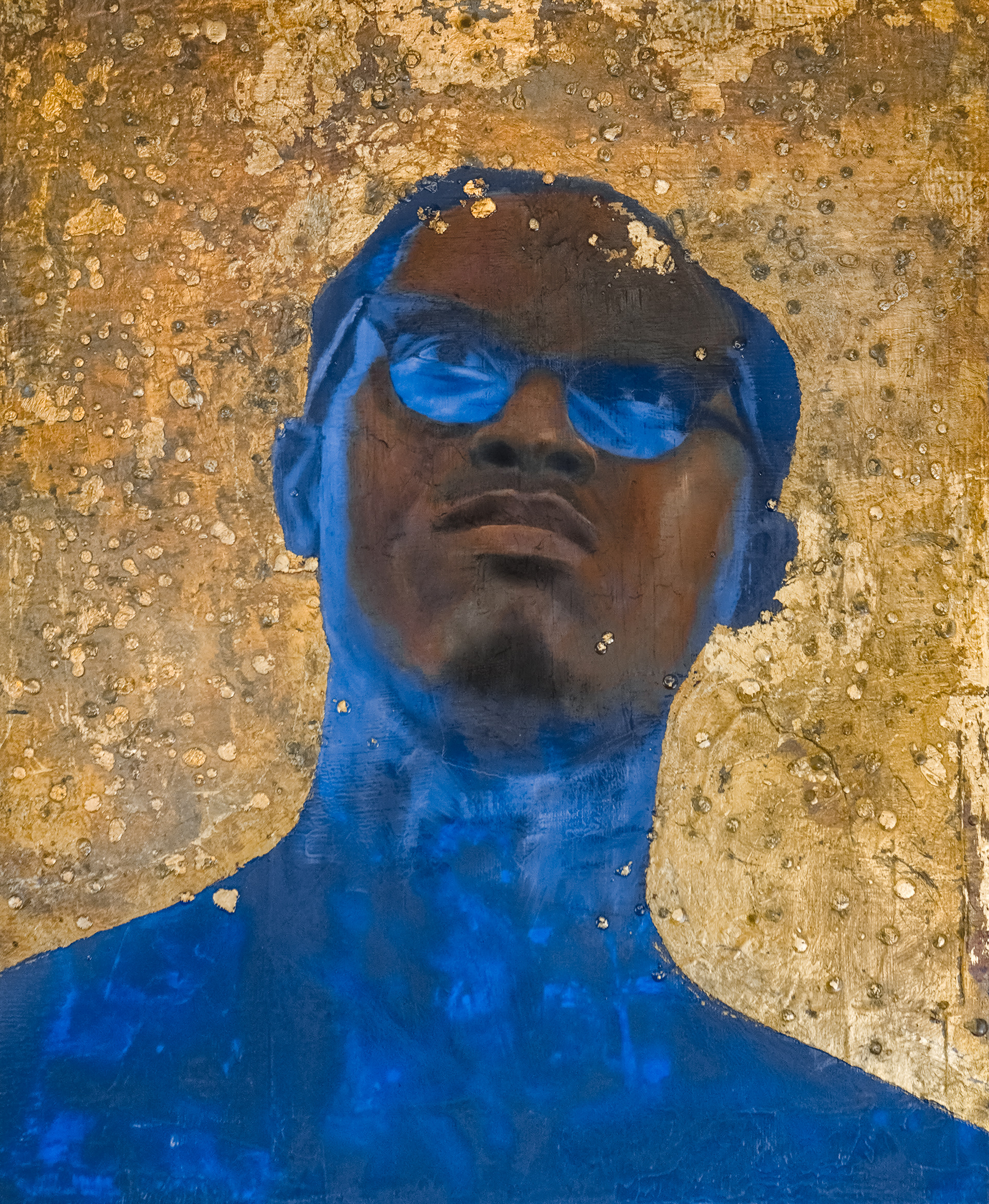 LUMUMBA | Oil and Gold Leaf on Canvas | 2020