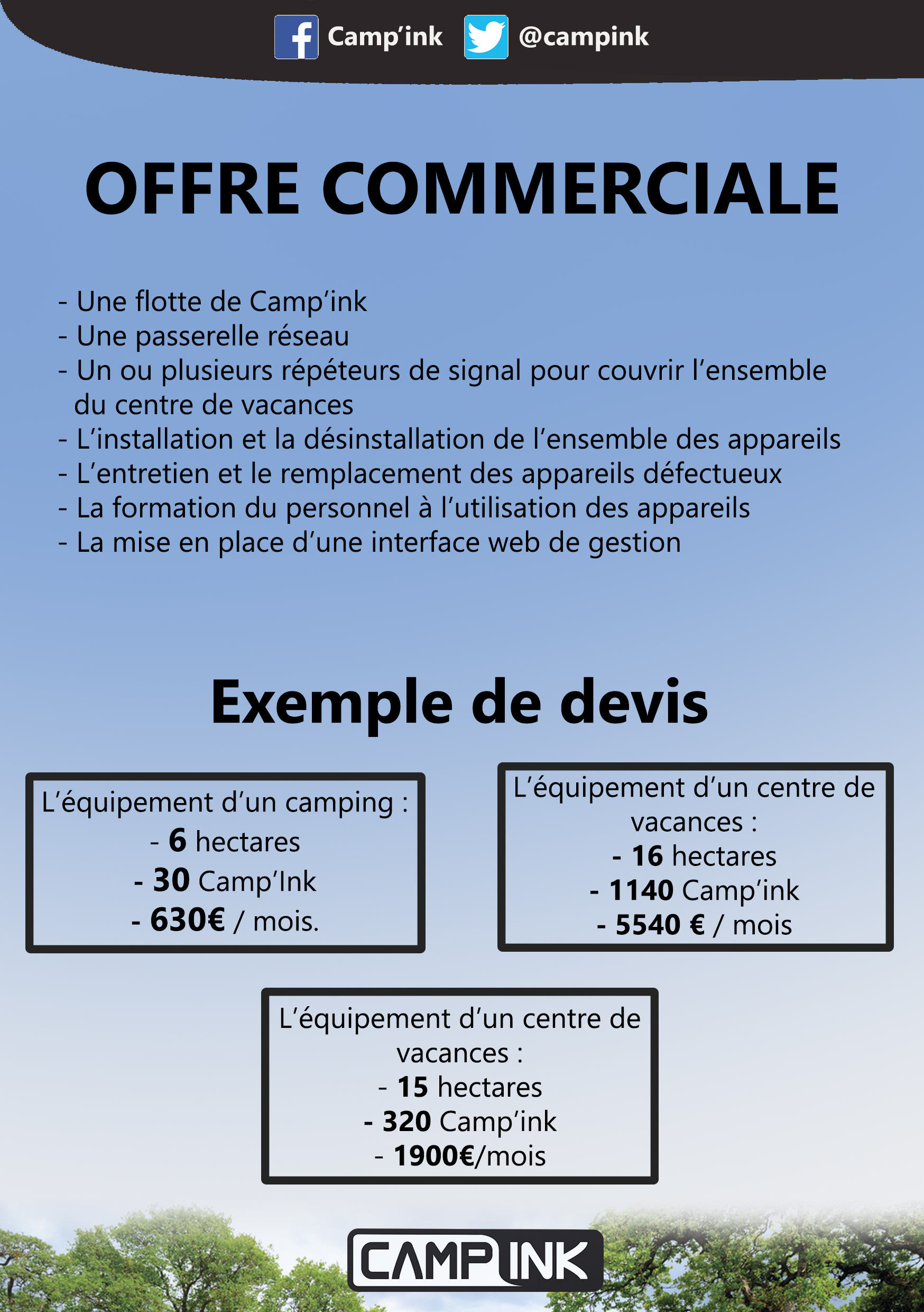 Plaquette commerciale