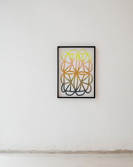 Cholla sunrise_01, 2025 Colored pencil on archival paper 29.7cm x 42cm