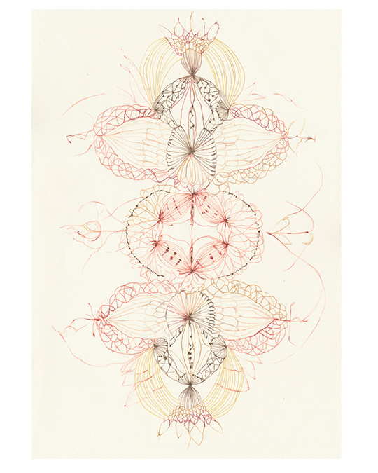 Lace_03, 2025 Colored pencil on archival paper 29.7cm x 42cm