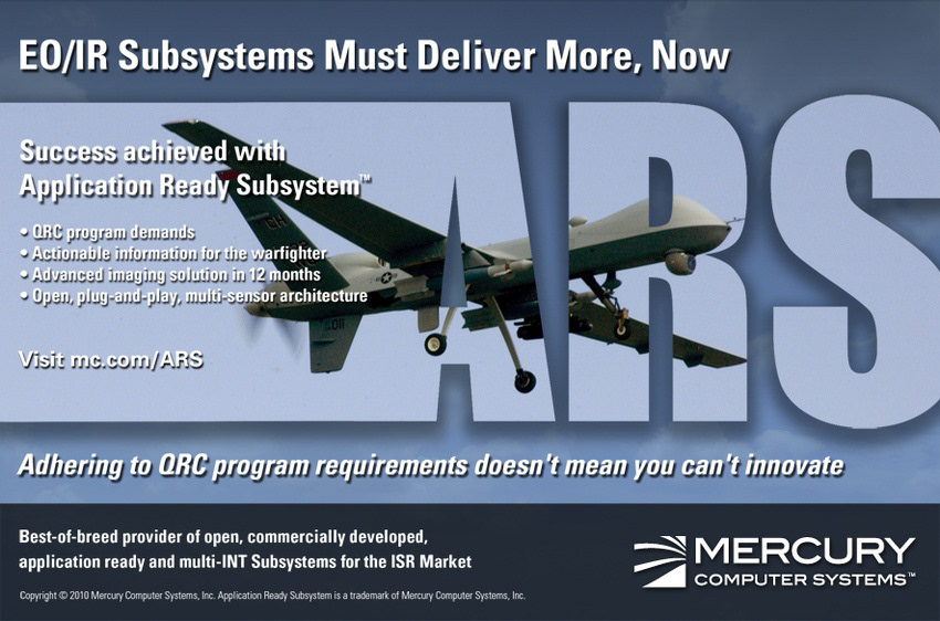 Half-page ad featured in top-tier defense publication for leading provider of mission-critical technologies
