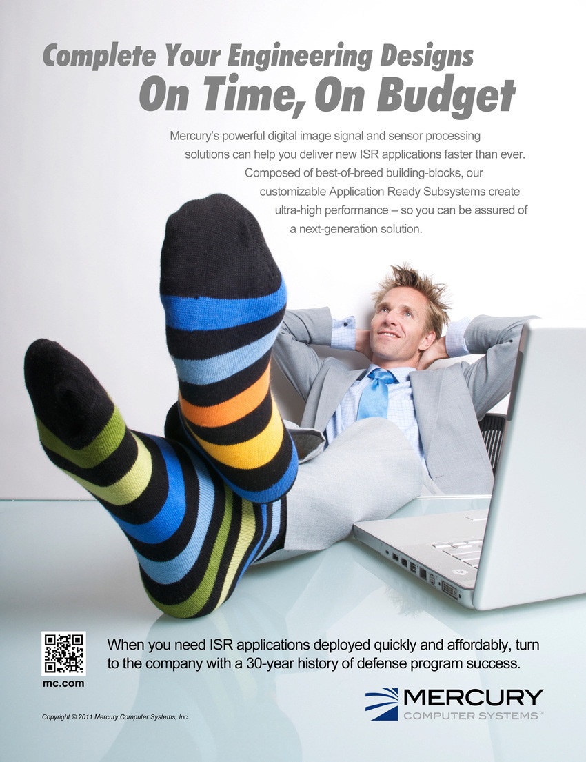 Full-page ad featured in industry publication for leading provider of mission-critical technologies