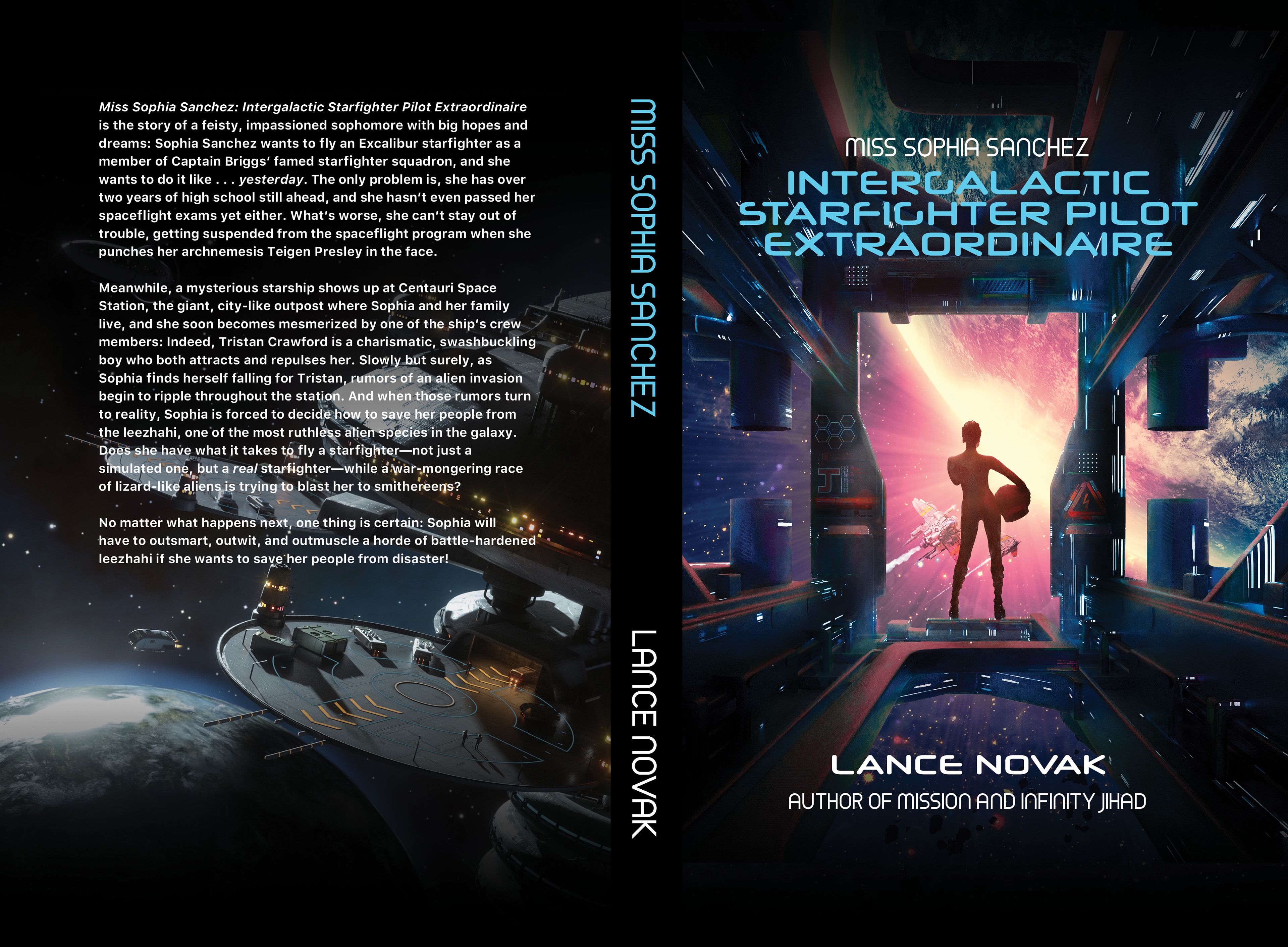 Book cover design for Author Lance Novak.