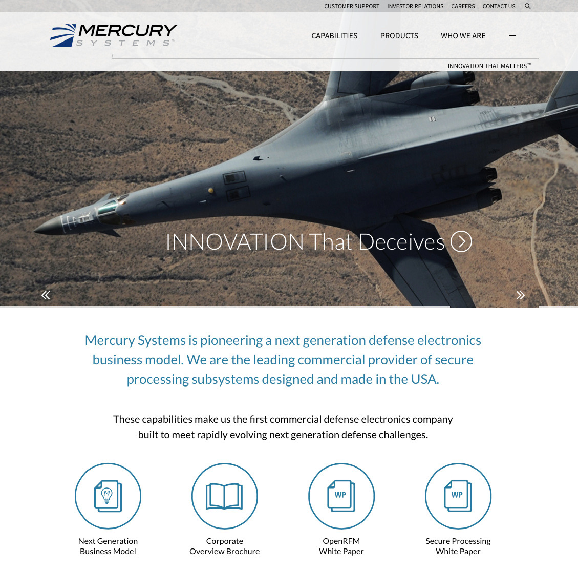Second evolution of website UI design for leading provider of mission-critical technologies