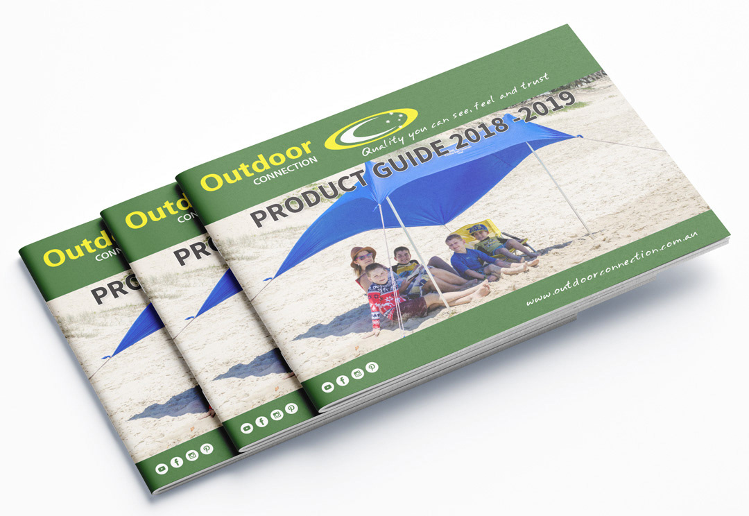 Outdoor Connection Product Catalogue Redesign - InDesign, Photoshop, Illustrator, Photography