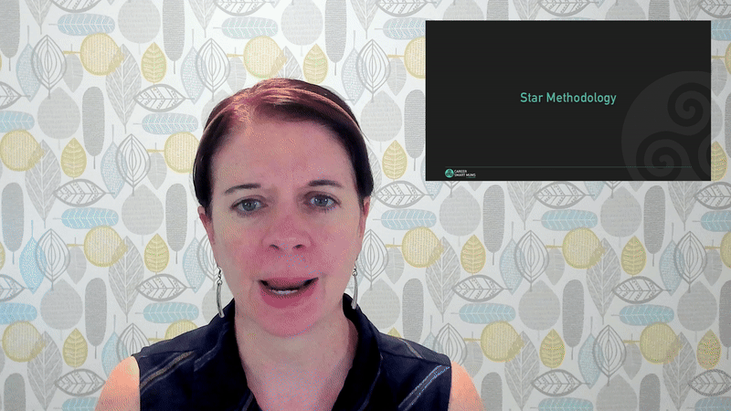  gif animation showing course video explanation of the STAR method