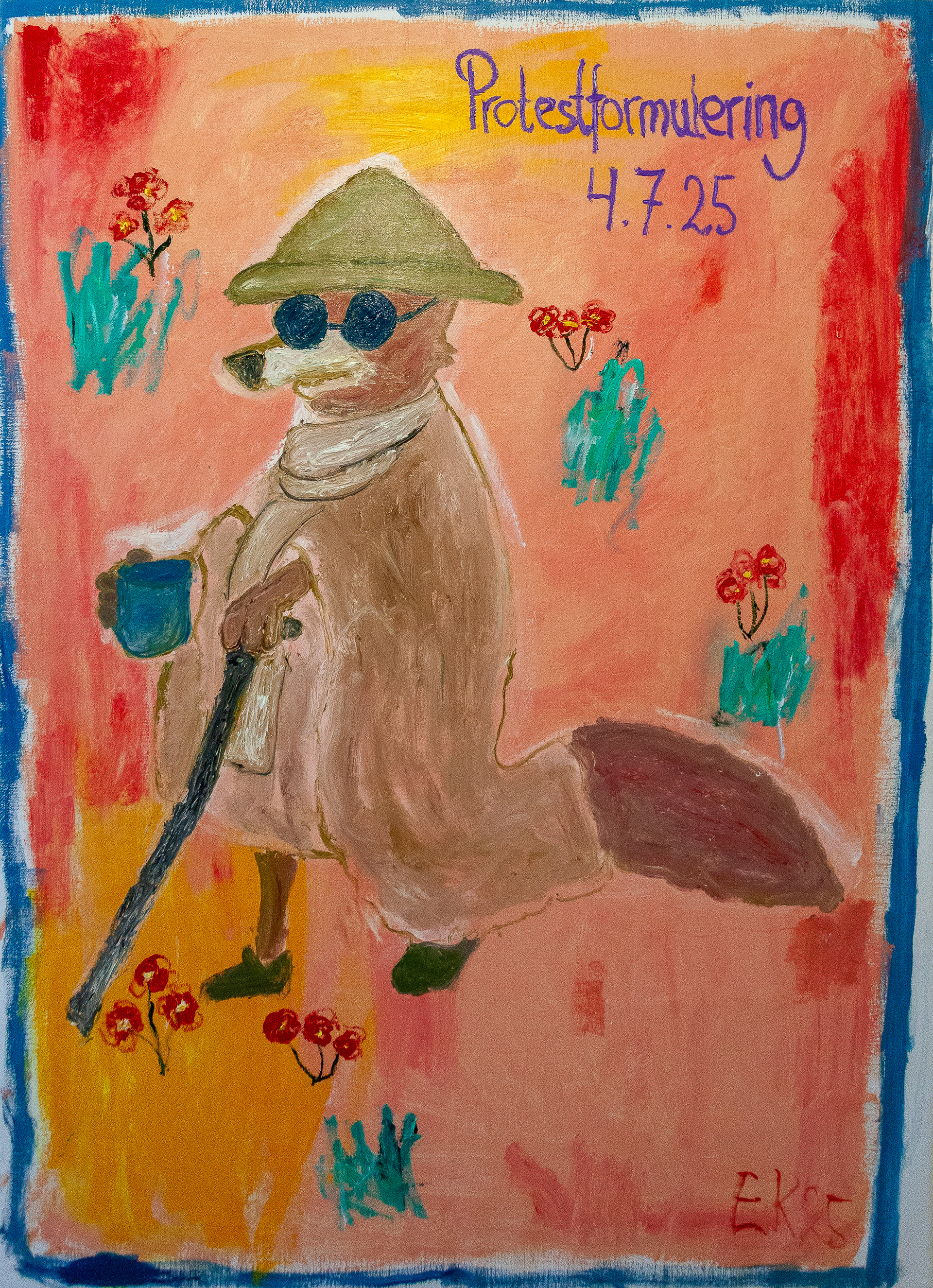 Robin Hood as a Beggar (2025) oil on canvas, 123x157cm