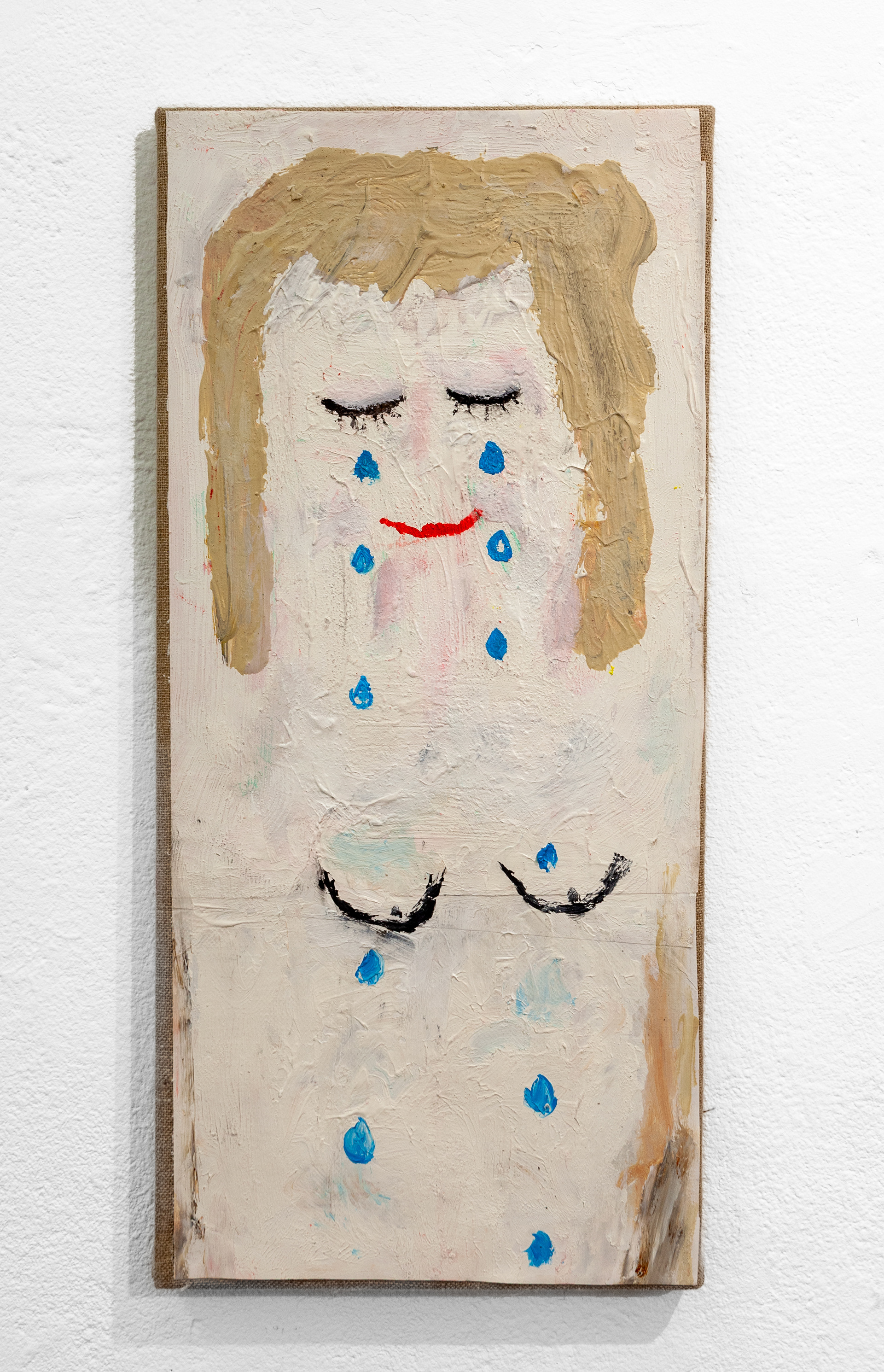 Milk I, oil and acrylic on paper, mounted on canvas, 2025 (1950 SEK)