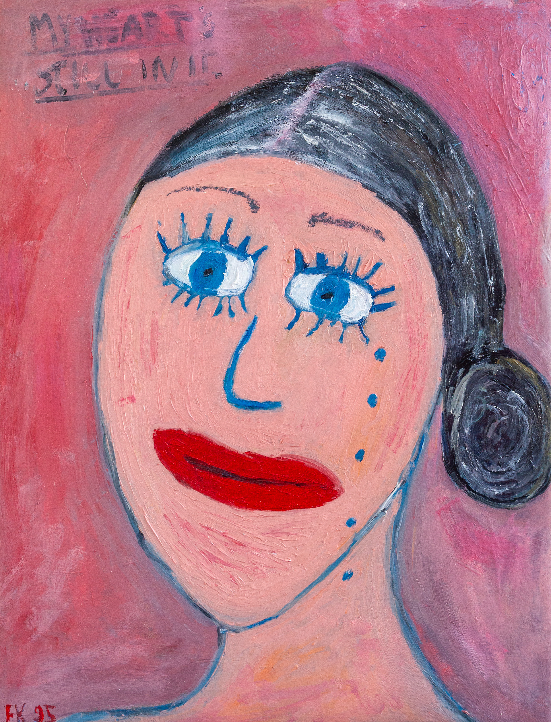 Portrait of Woman with Tears (2024) oil on canvas, 43x57cm
