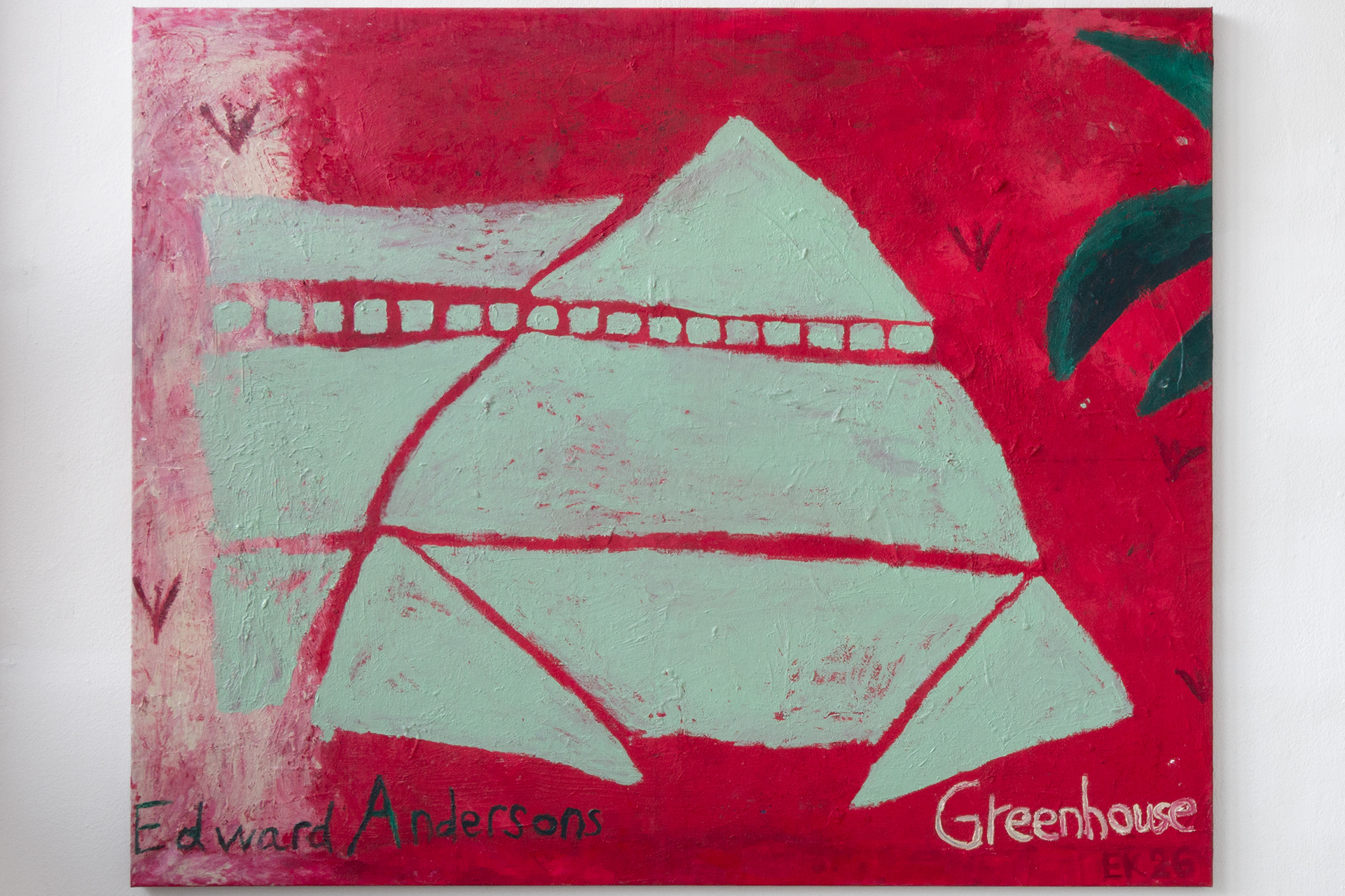 Edvard Andersons Greenhouse, 2026, oil and acrylic on linen 130x170cm
