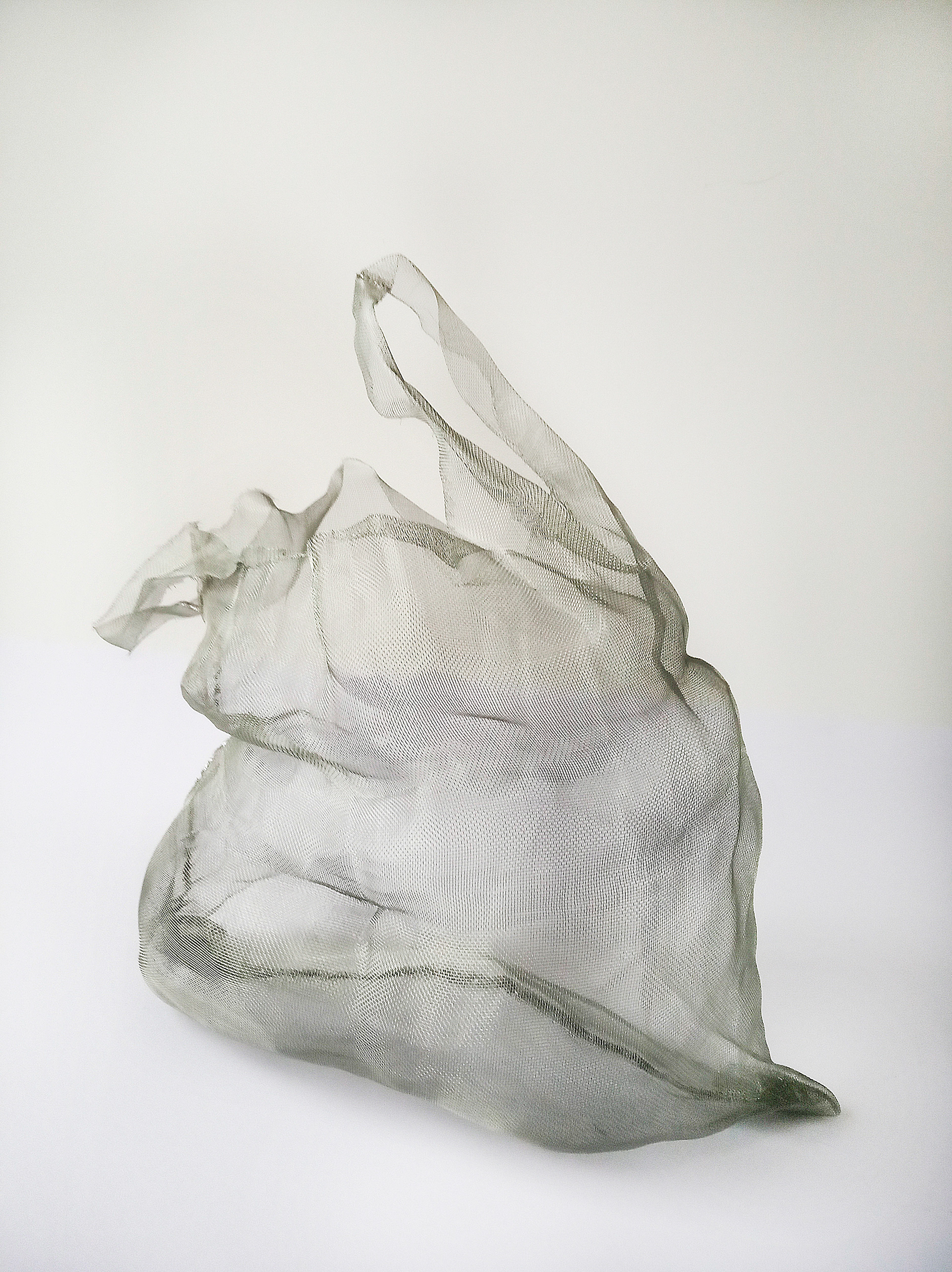 II - from ecce homo series; steel net; 42 x 35 x 20 cm; 2021