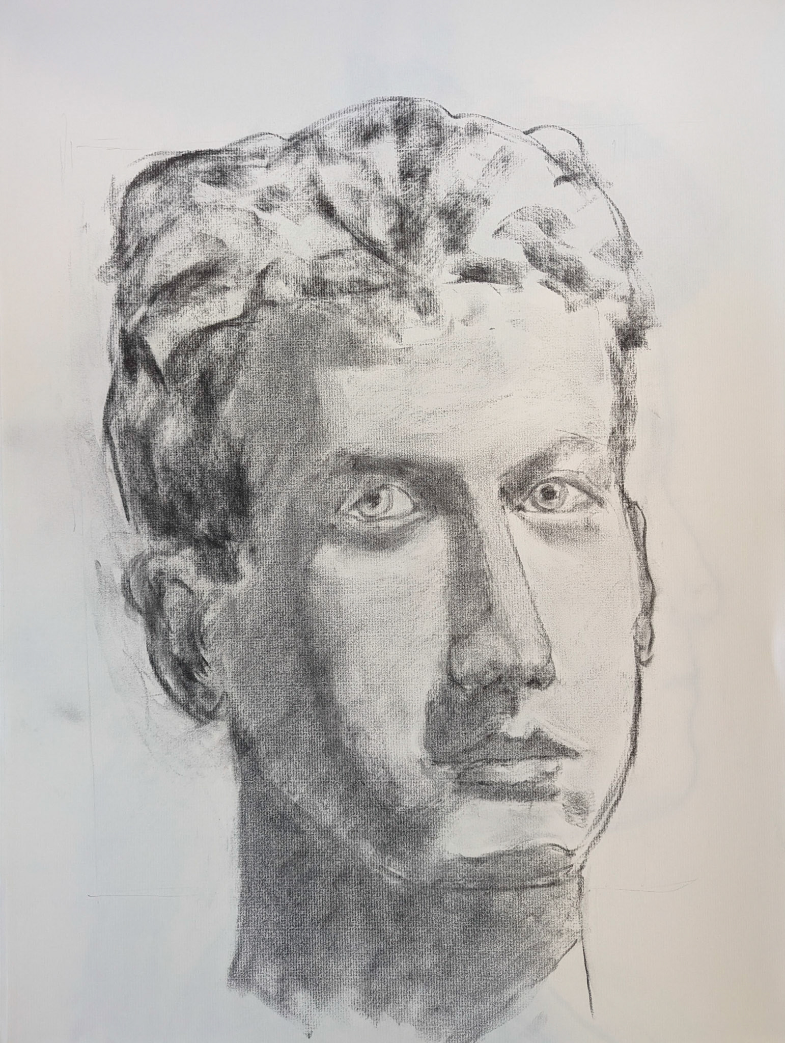 Charcoal on Charcoal Paper / 18" x 24"