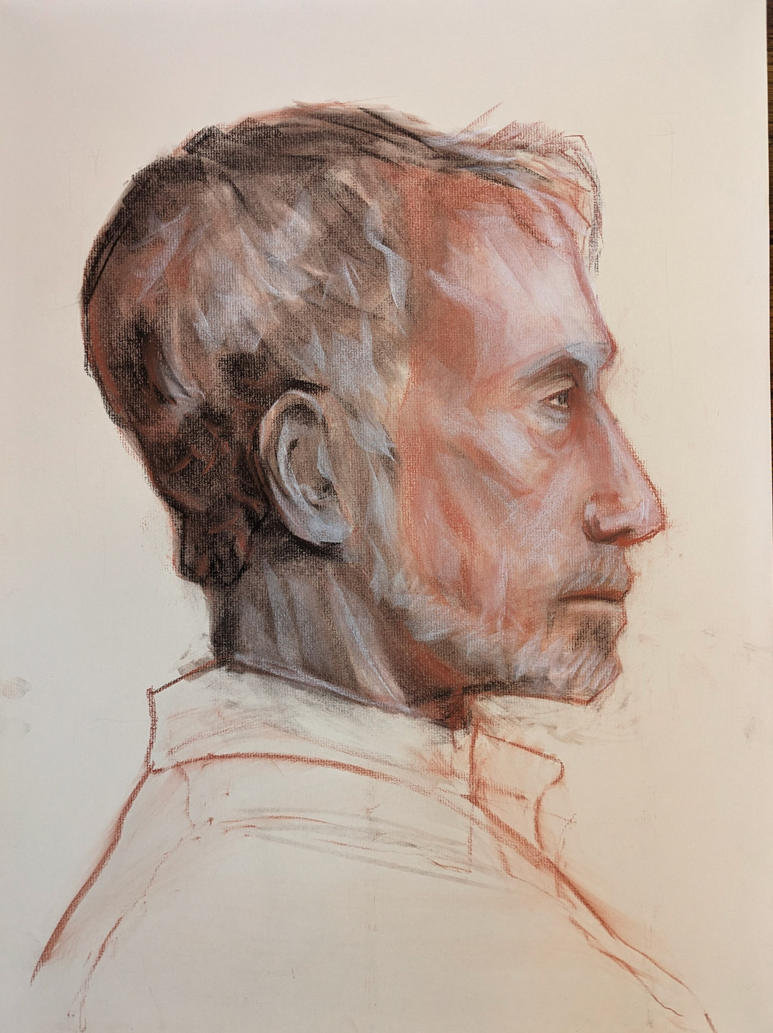 Pastel on Toned Paper / 18" x 24"