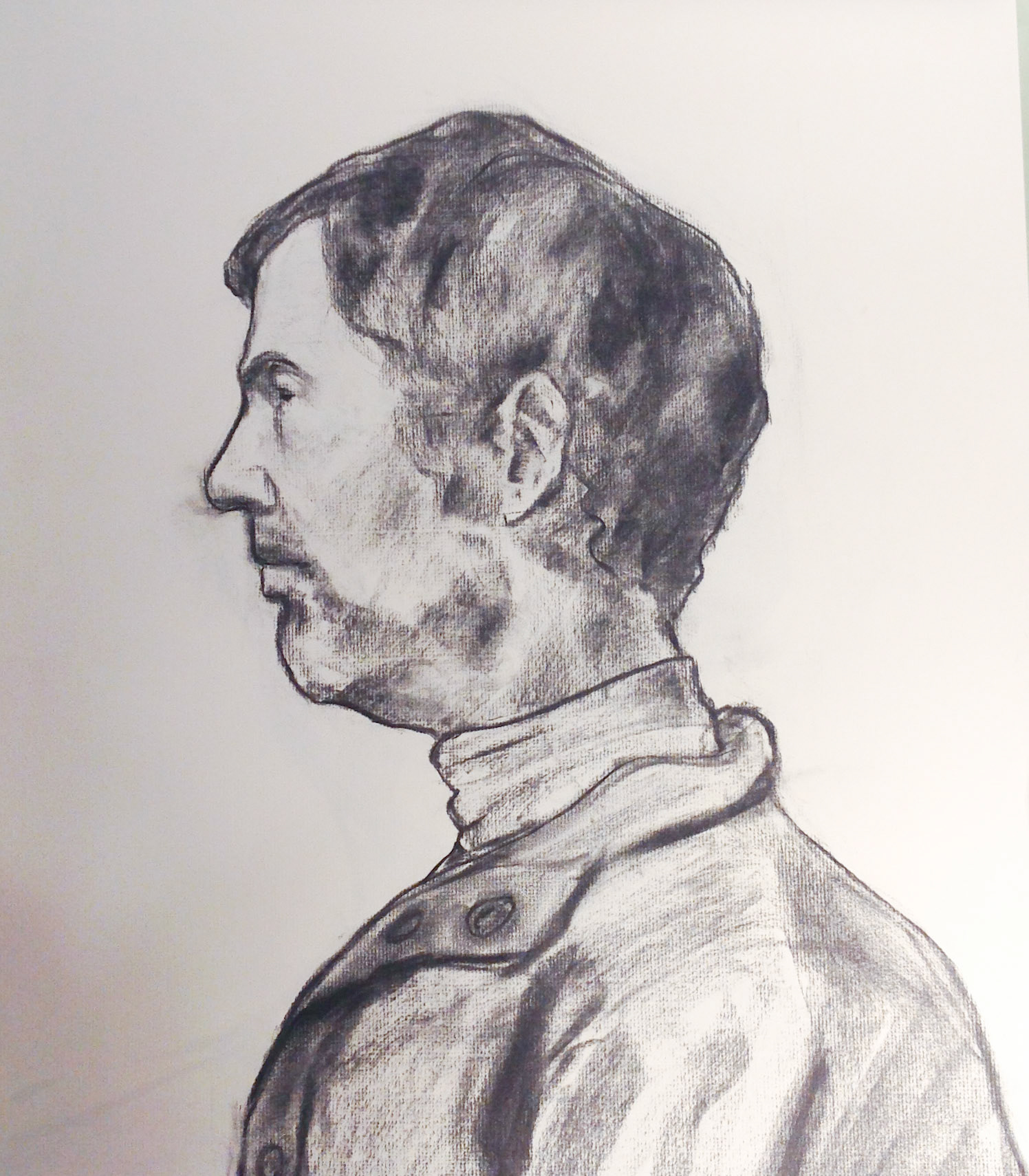 Charcoal on Charcoal Paper / 18" x 24"