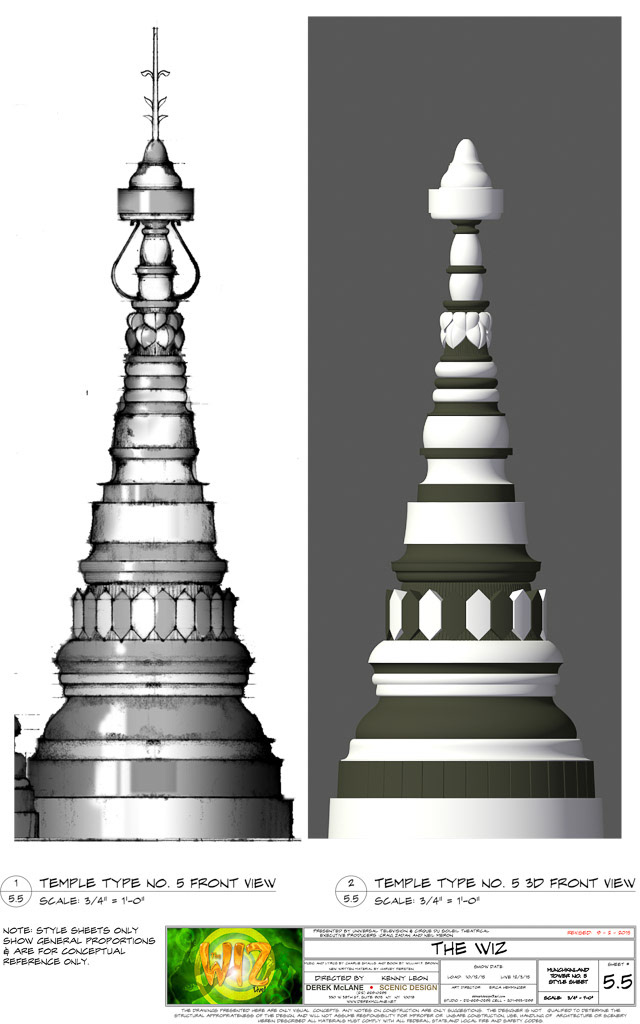 'The Wiz! Live' (Munchkinland) / NBC /  Production Design: Derek McClane / Art Direction: Erica Hemminger / 2D/3D Hybrid Drafting