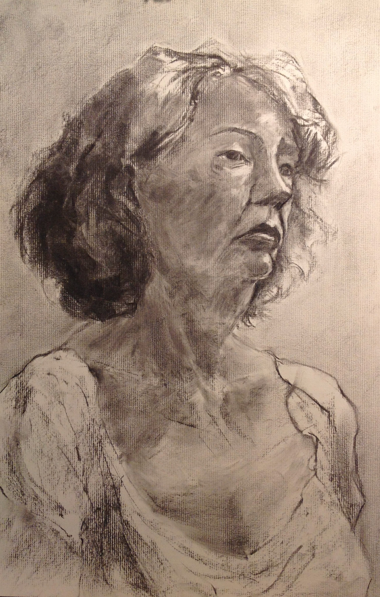 Charcoal on Charcoal Paper / 18" x 24"