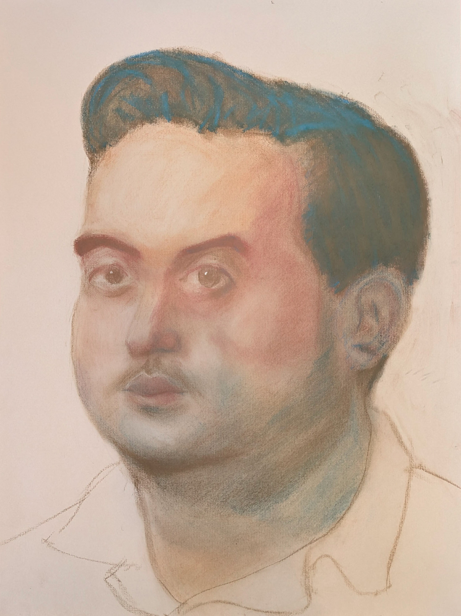 Pastel on Toned Paper / 18" x 24"