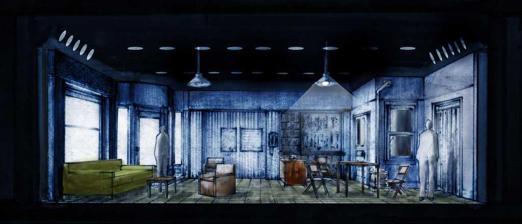 'Jitney' / Scenic Design / Photoshop Rendering