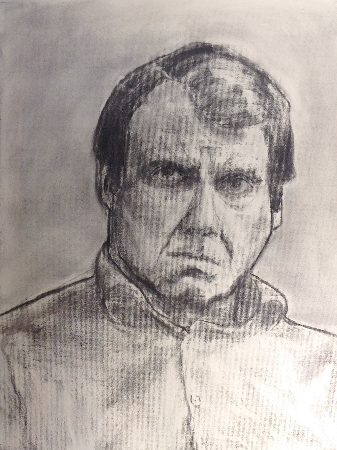 Charcoal on Charcoal Paper / 18" x 24"