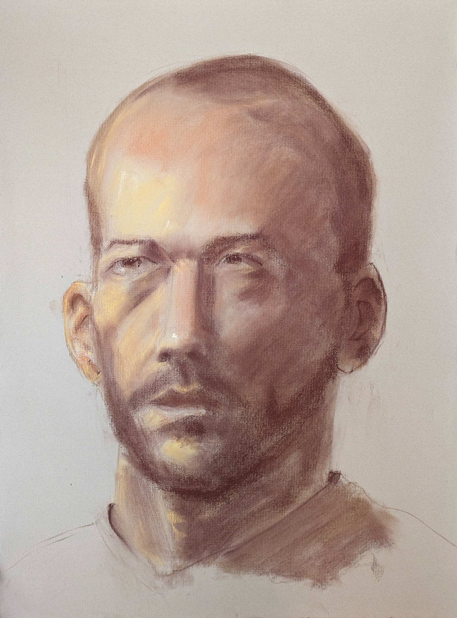 Pastel on Toned Paper / 18" x 24"