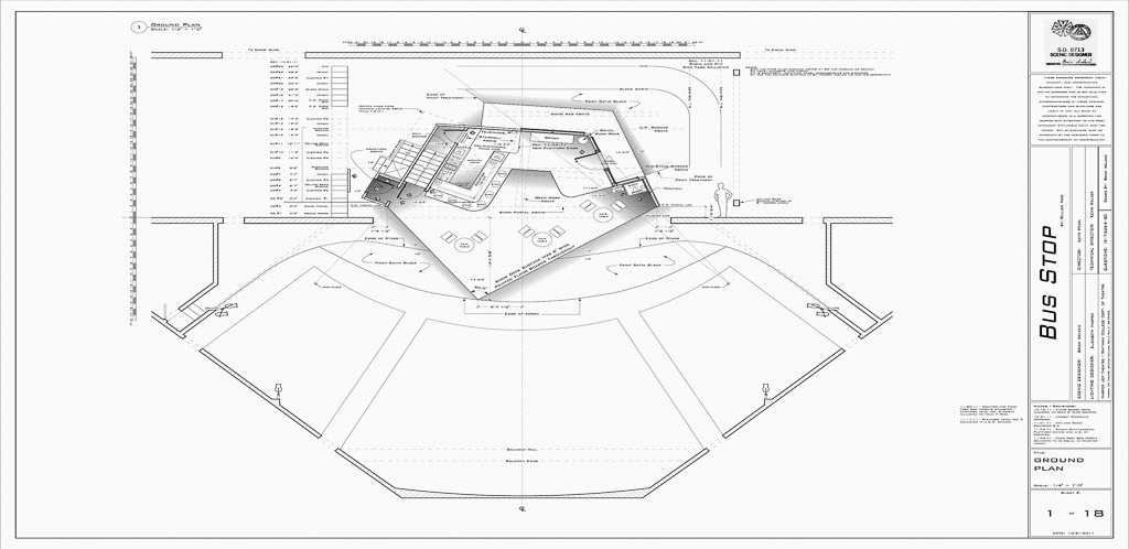 'Bus Stop' / Whitman College - Vectorworks Drafting 