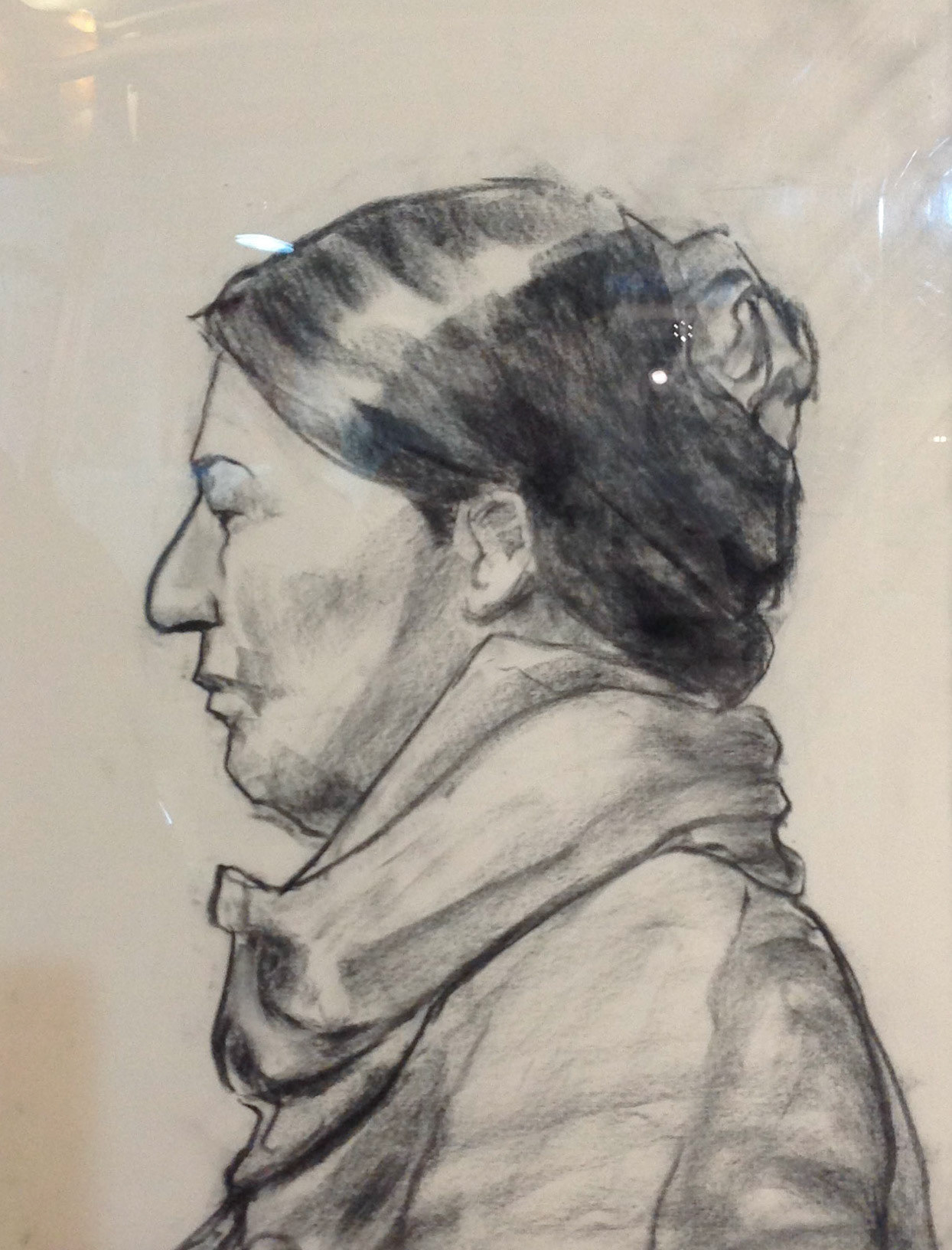 Charcoal on Charcoal Paper / 18" x 24"