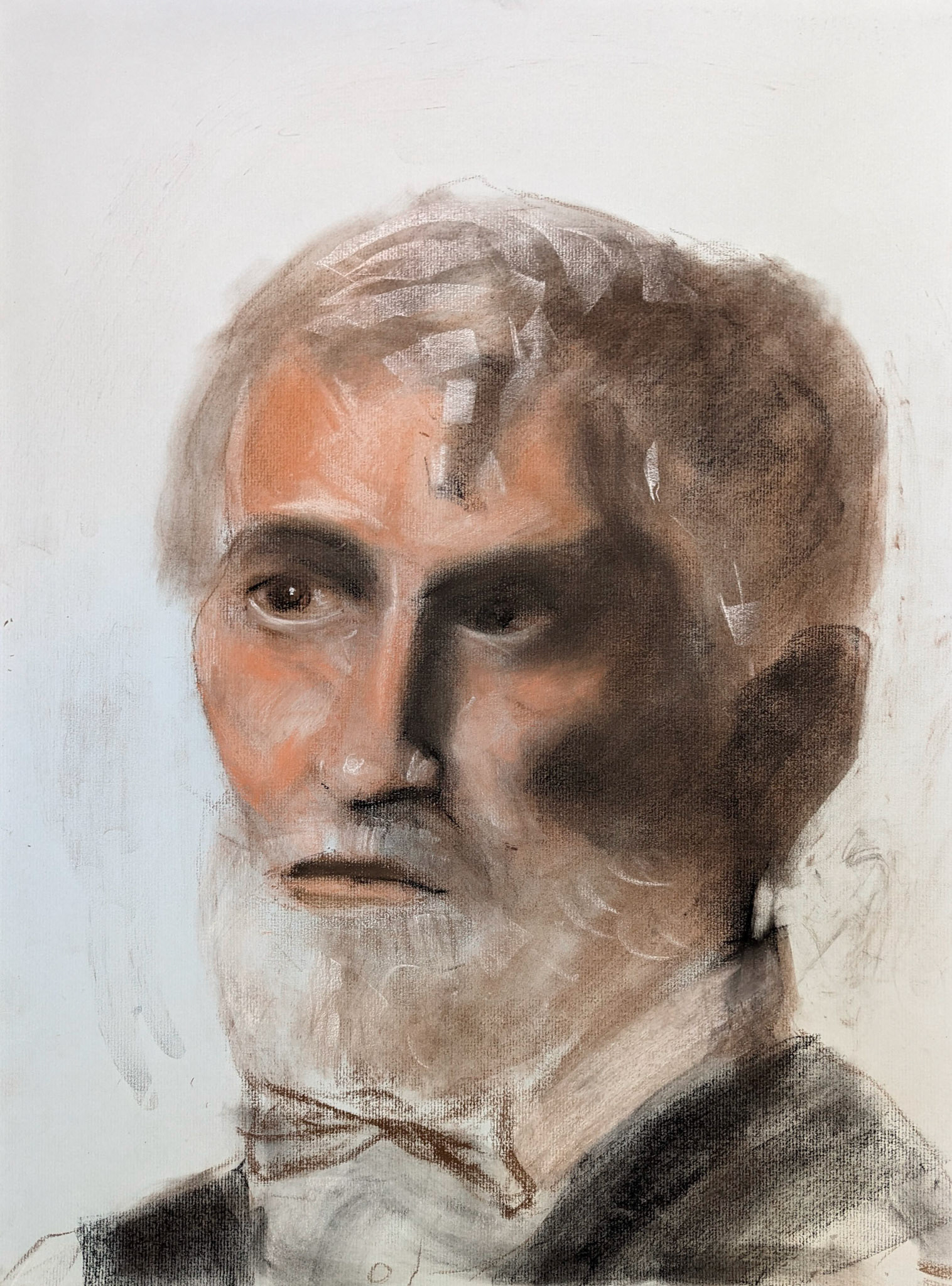 Pastel on Toned Paper / 18" x 24"