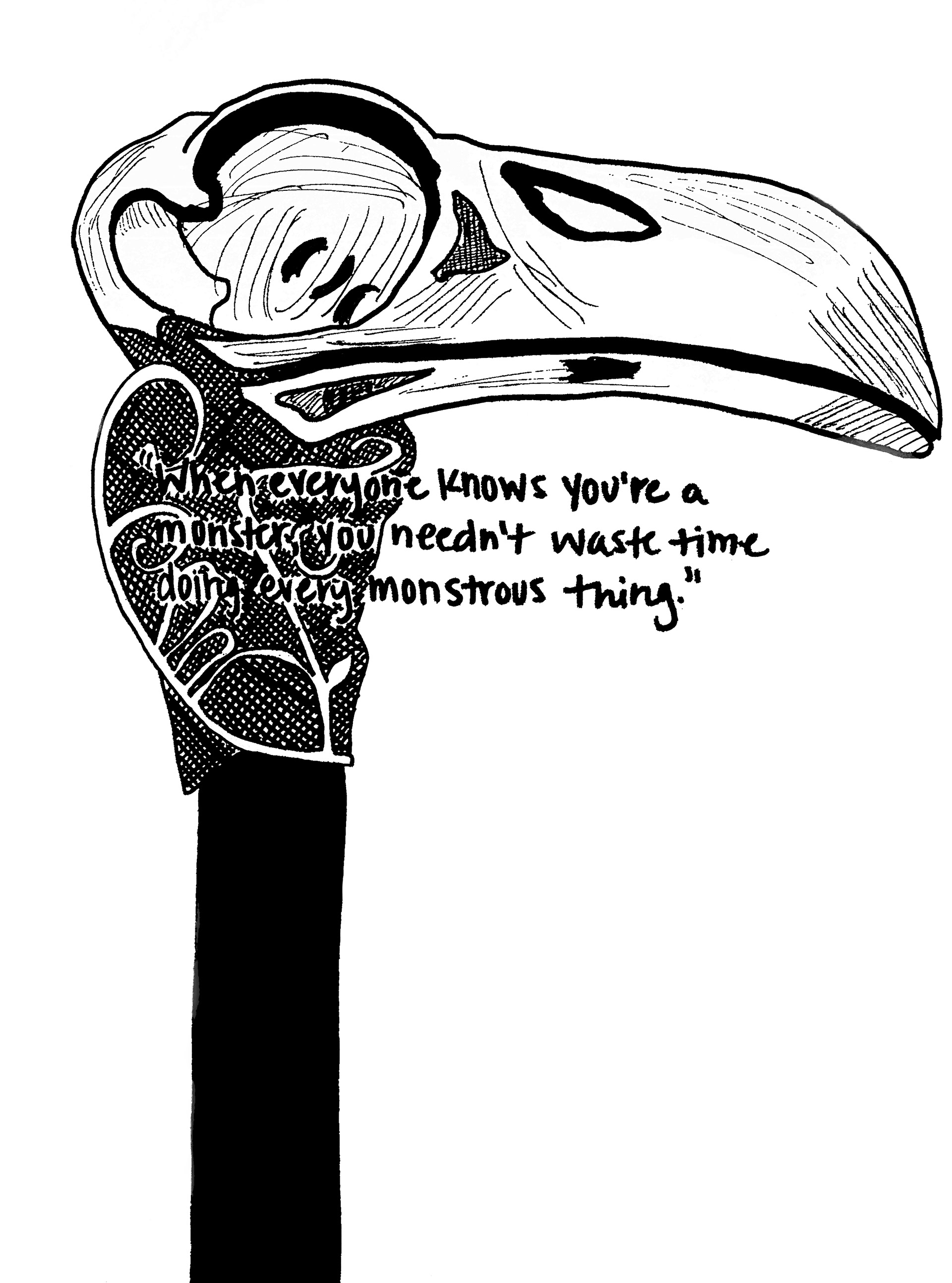 (2017) "When everyone knows you're a monster, you needn't waste time doing every monstrous thing." - Kaz Brekker, Six of Crows by Leigh Bardugo