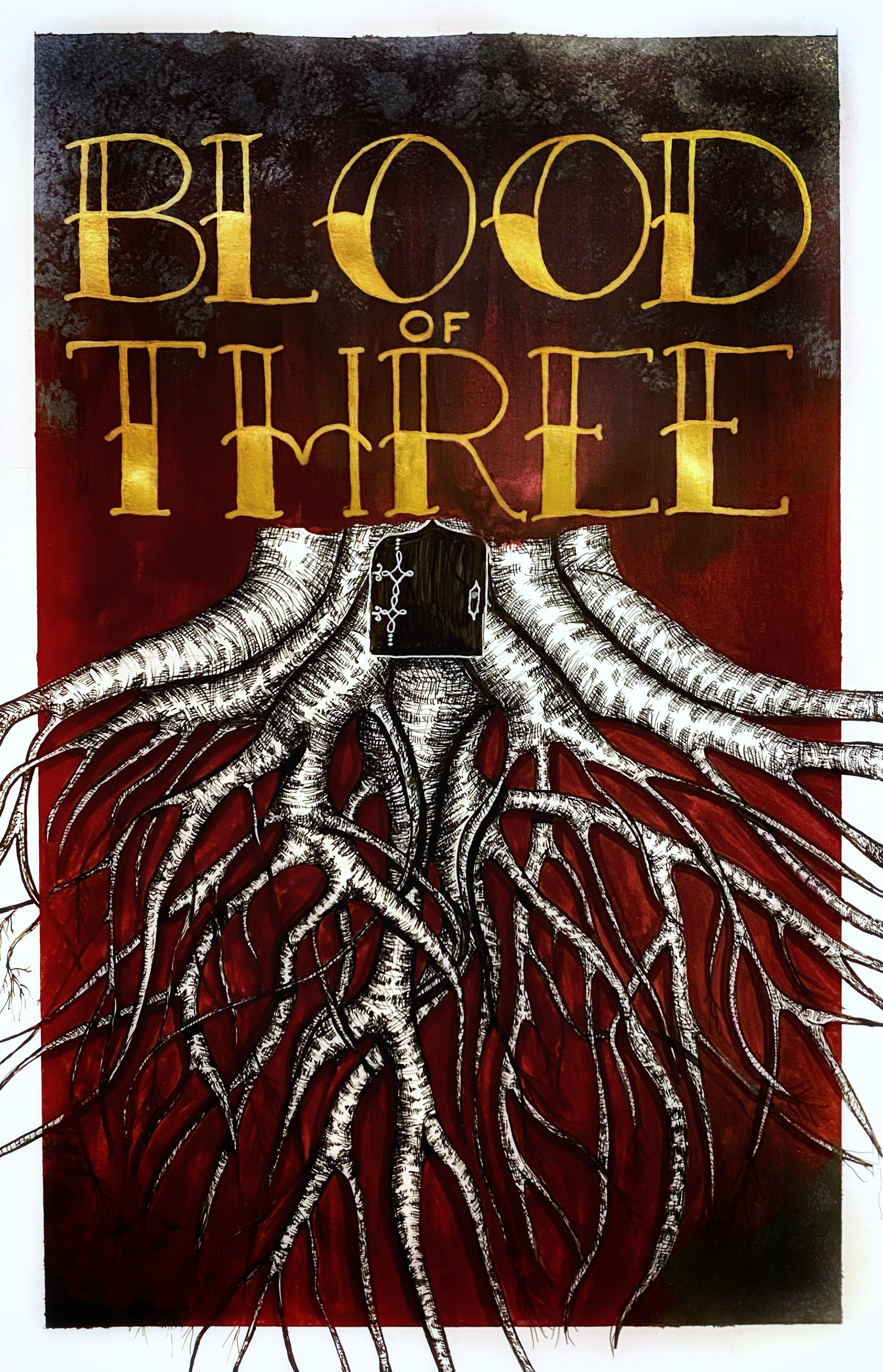 Original Cover Art Illustration (gouache, pen & acrylic ink on bristol paper)