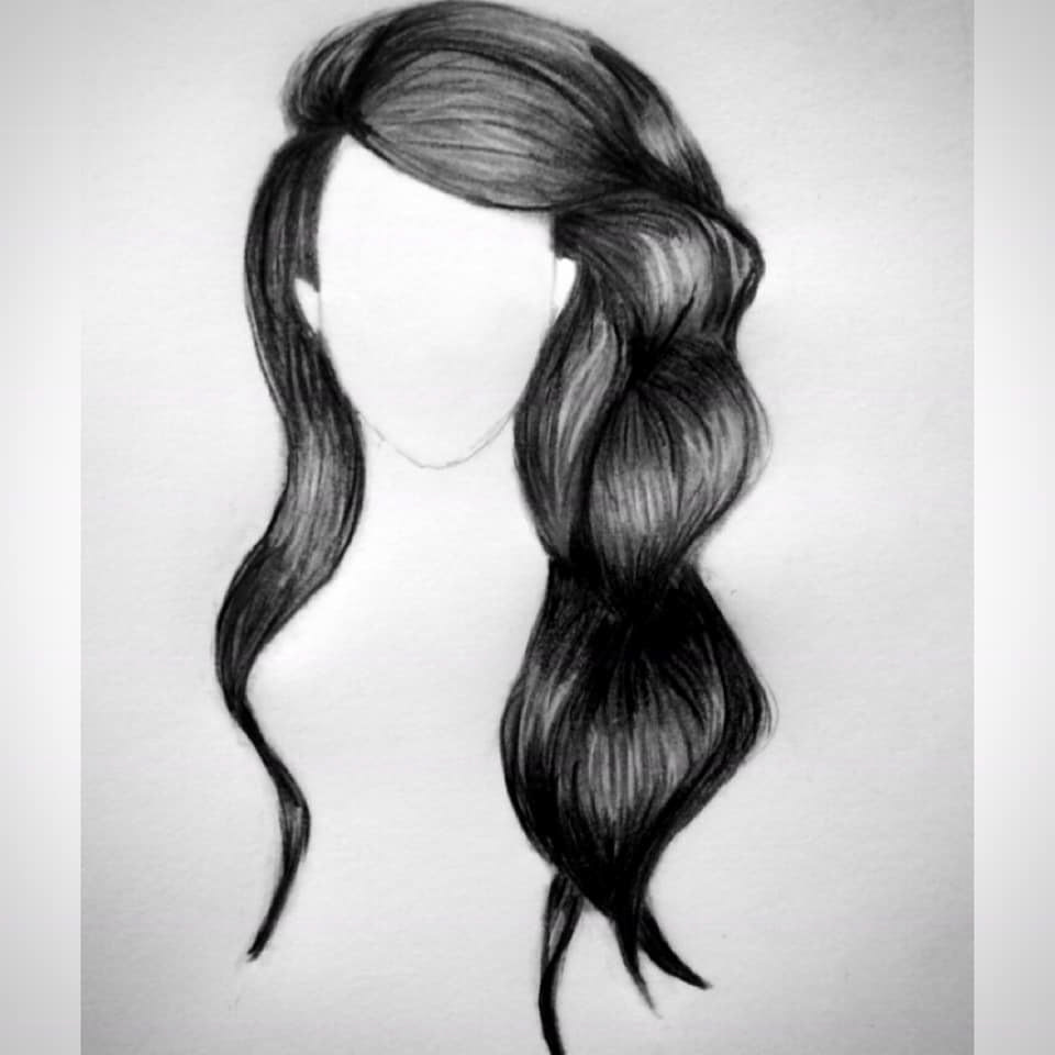 (2018) A study of hair in graphite pencil.