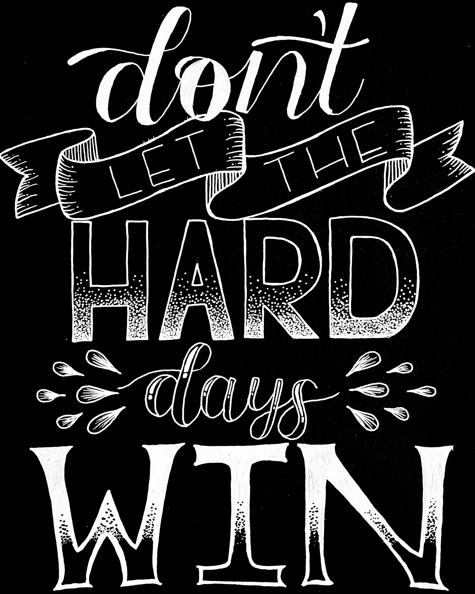 2021 - "Don't let the hard days win." A Court of Mist & Fury by Sarah J. Maas