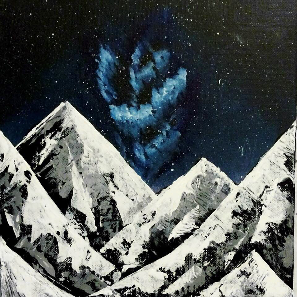 (2018) A study of acrylic paint on canvas