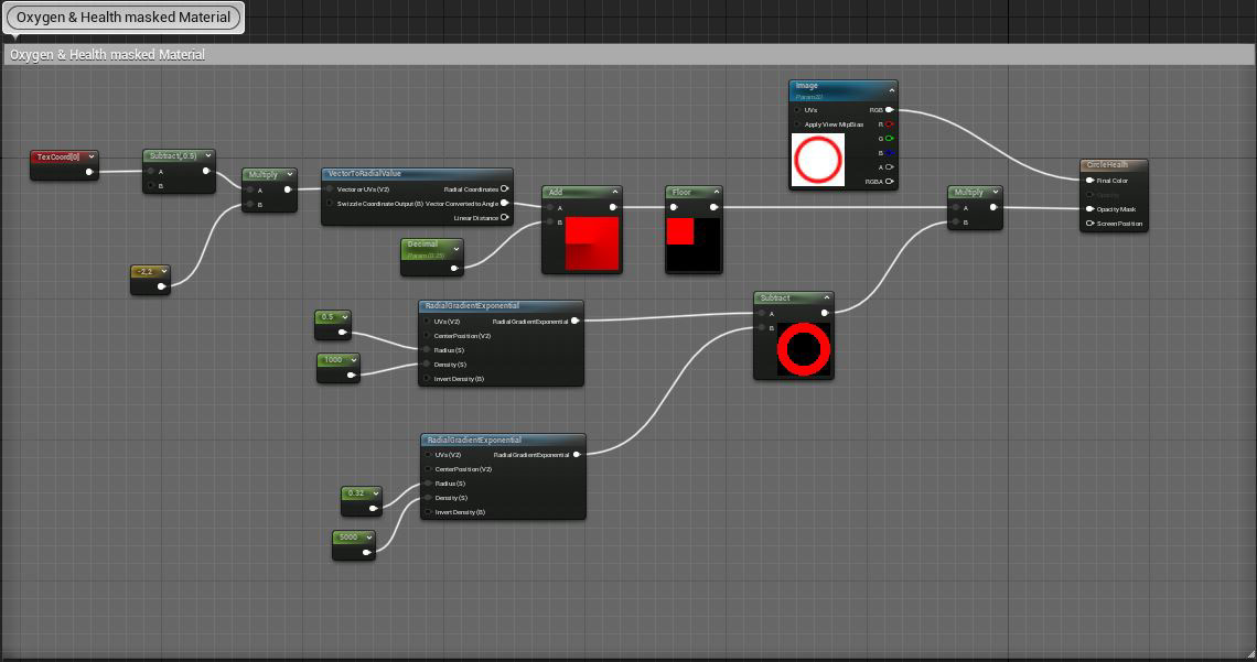 This is where I create the Health & Oygen masked material