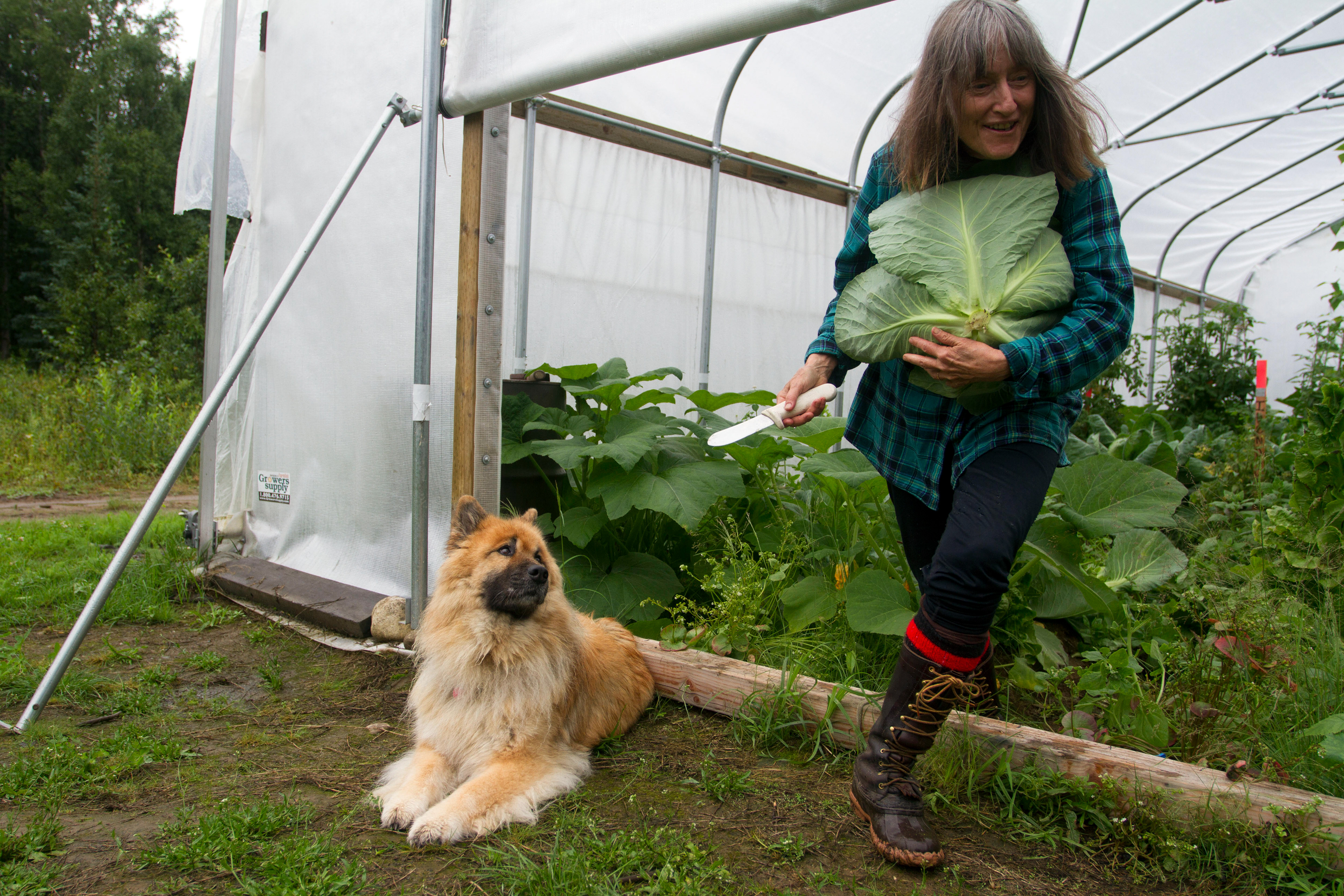 Cartwright grows much of her own food and goes into town for other foods that she can’t grow herself. The last time she went into town was in May of 2016.