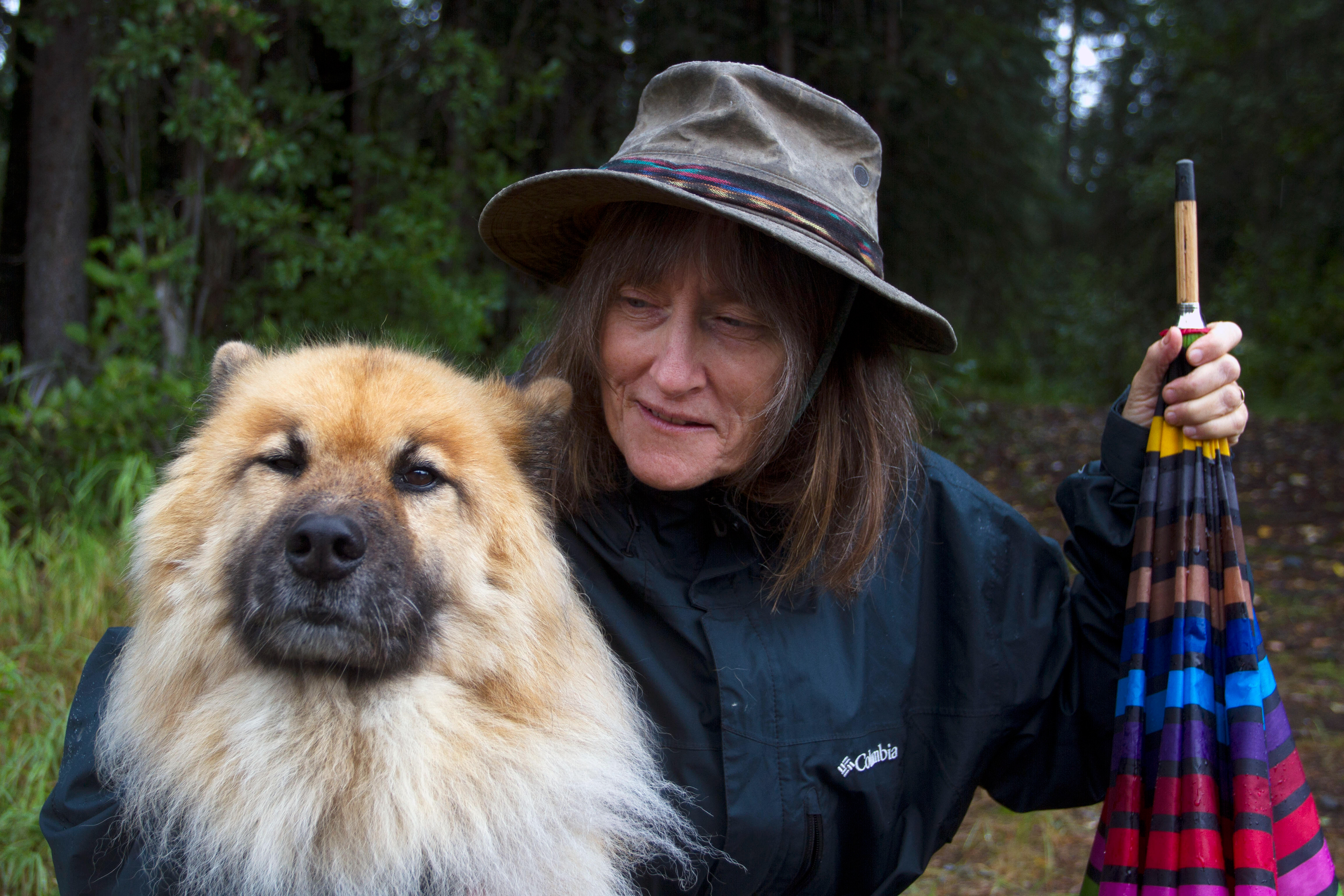 As the passenger train approaches Shannon Cartwright’s stop, she holds Coda to keep him calm as he loves visitors, according to Cartwright on Monday, August 8, 2016.