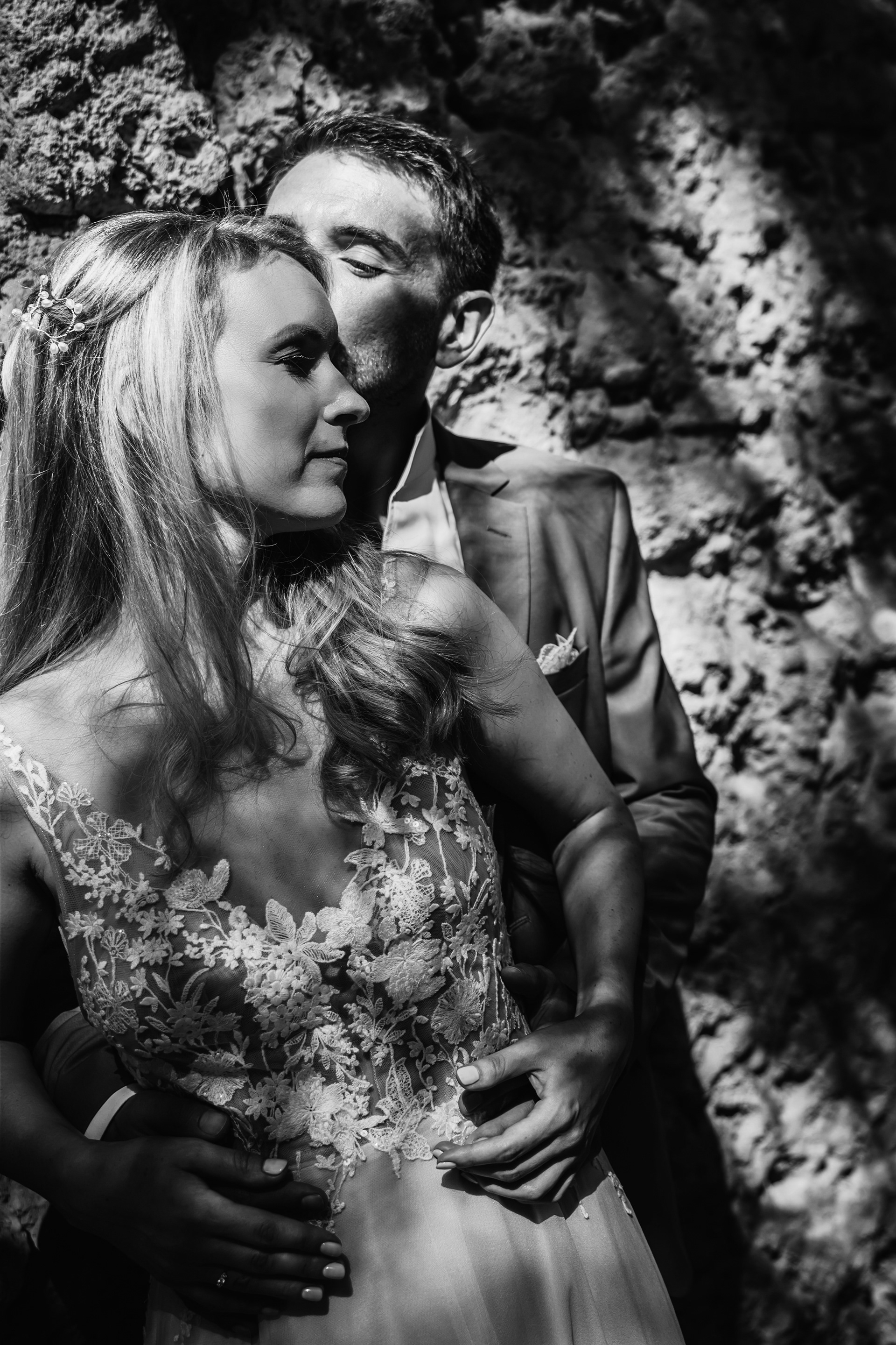 photo de mariage élégante et intemporelle