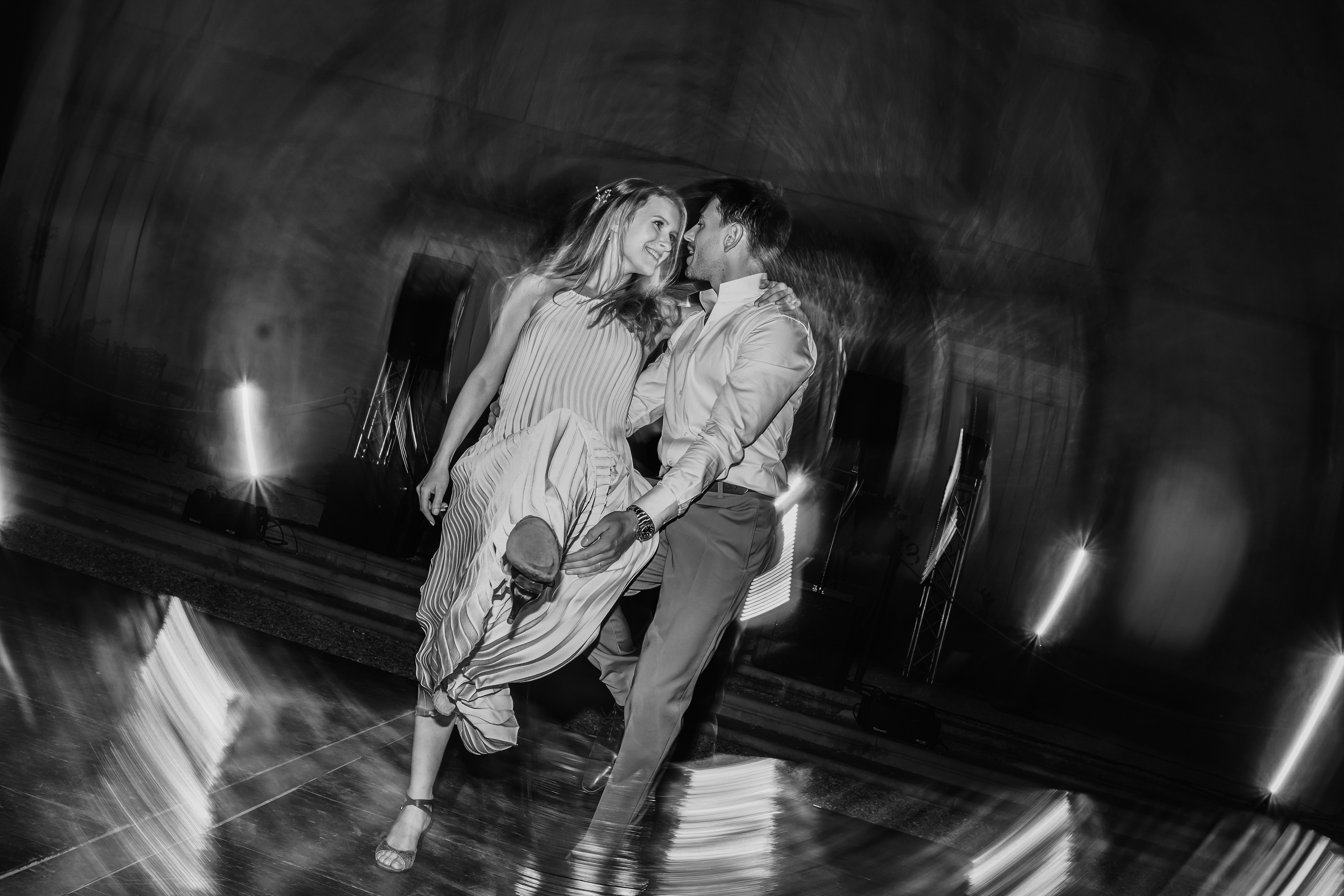 ouverture de bal mariage en extérieur, Château de Flaugergues