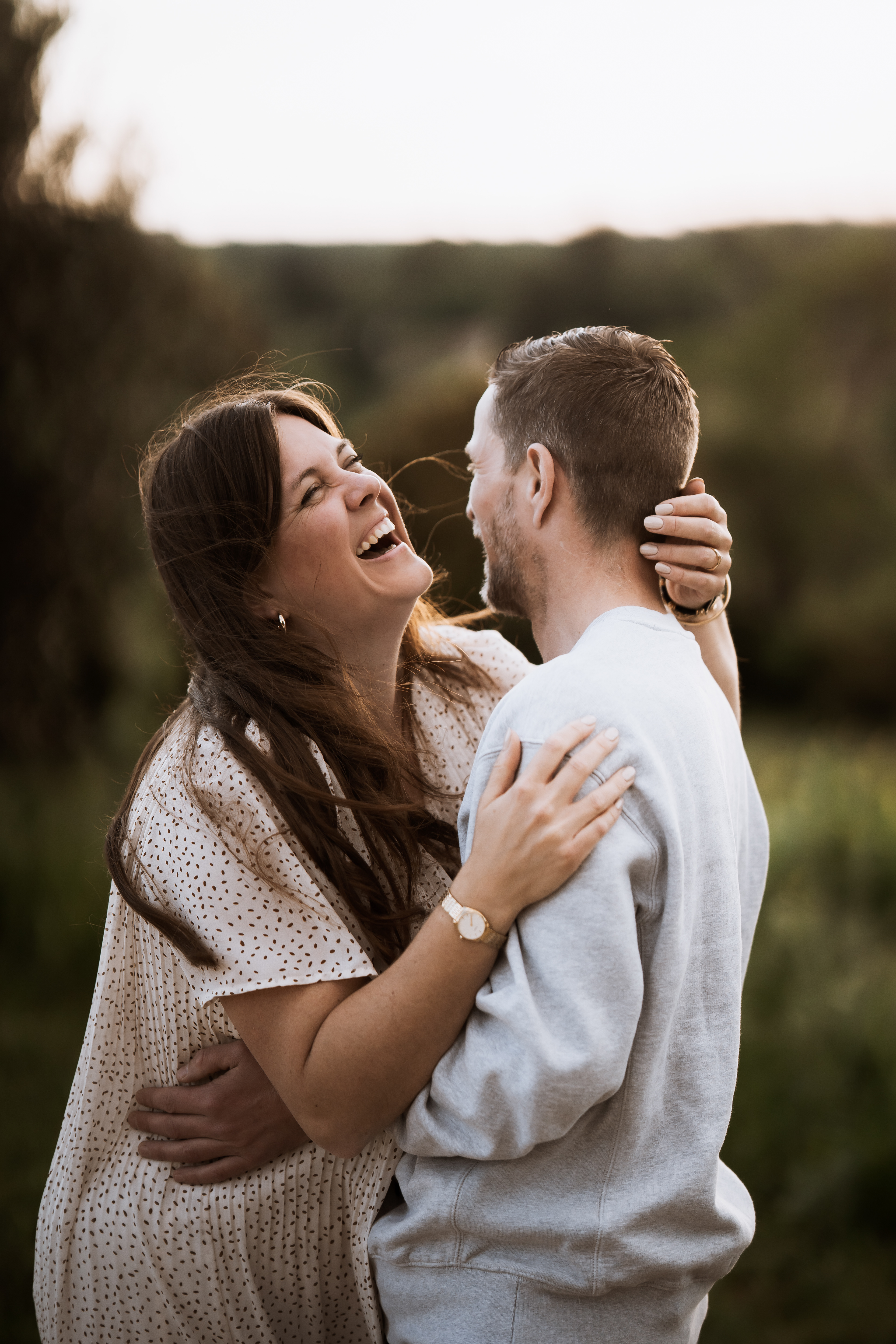 photo engagement domaine hospitaliers coucher soleil