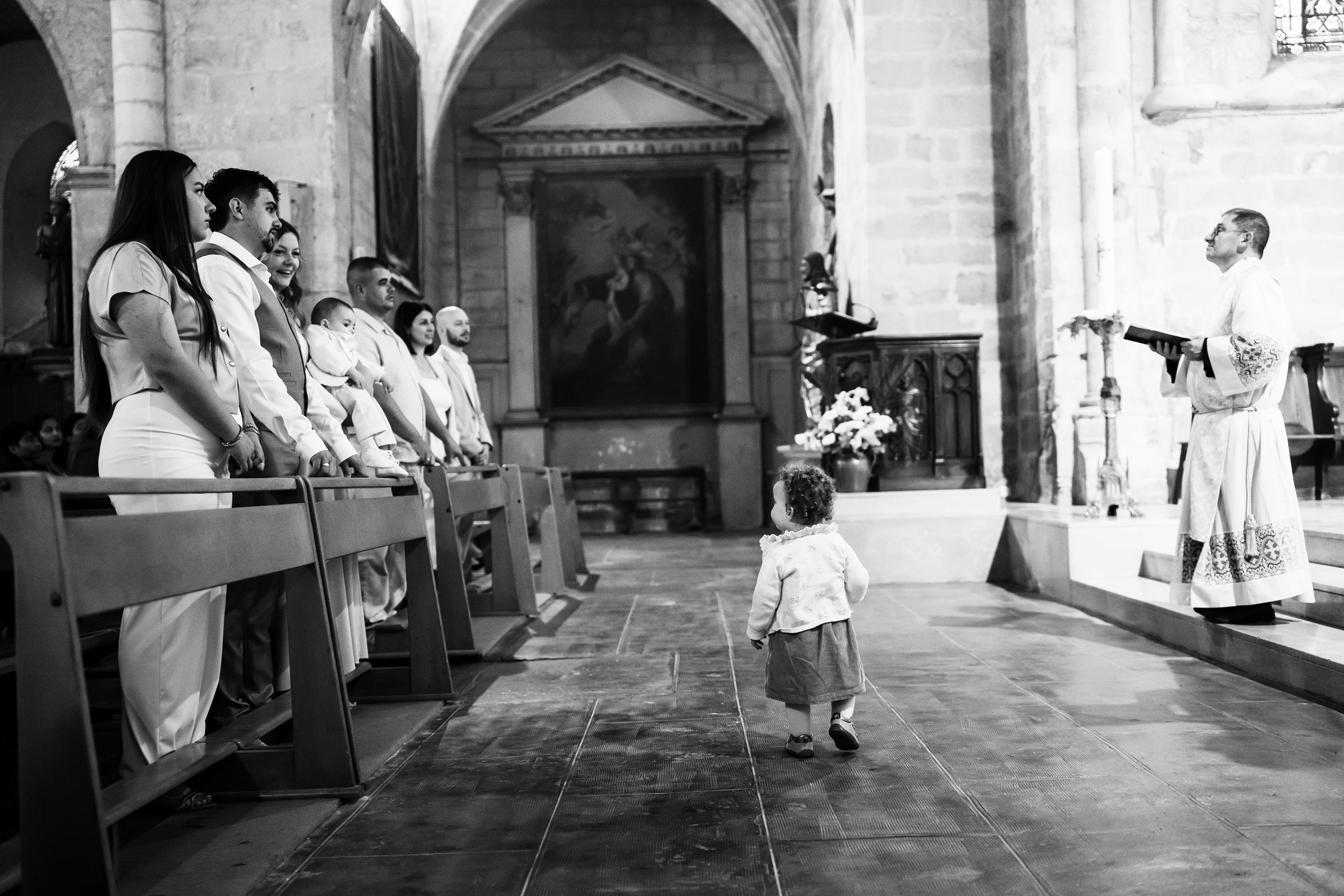 reportage photo baptême Mèze Hérault enfant