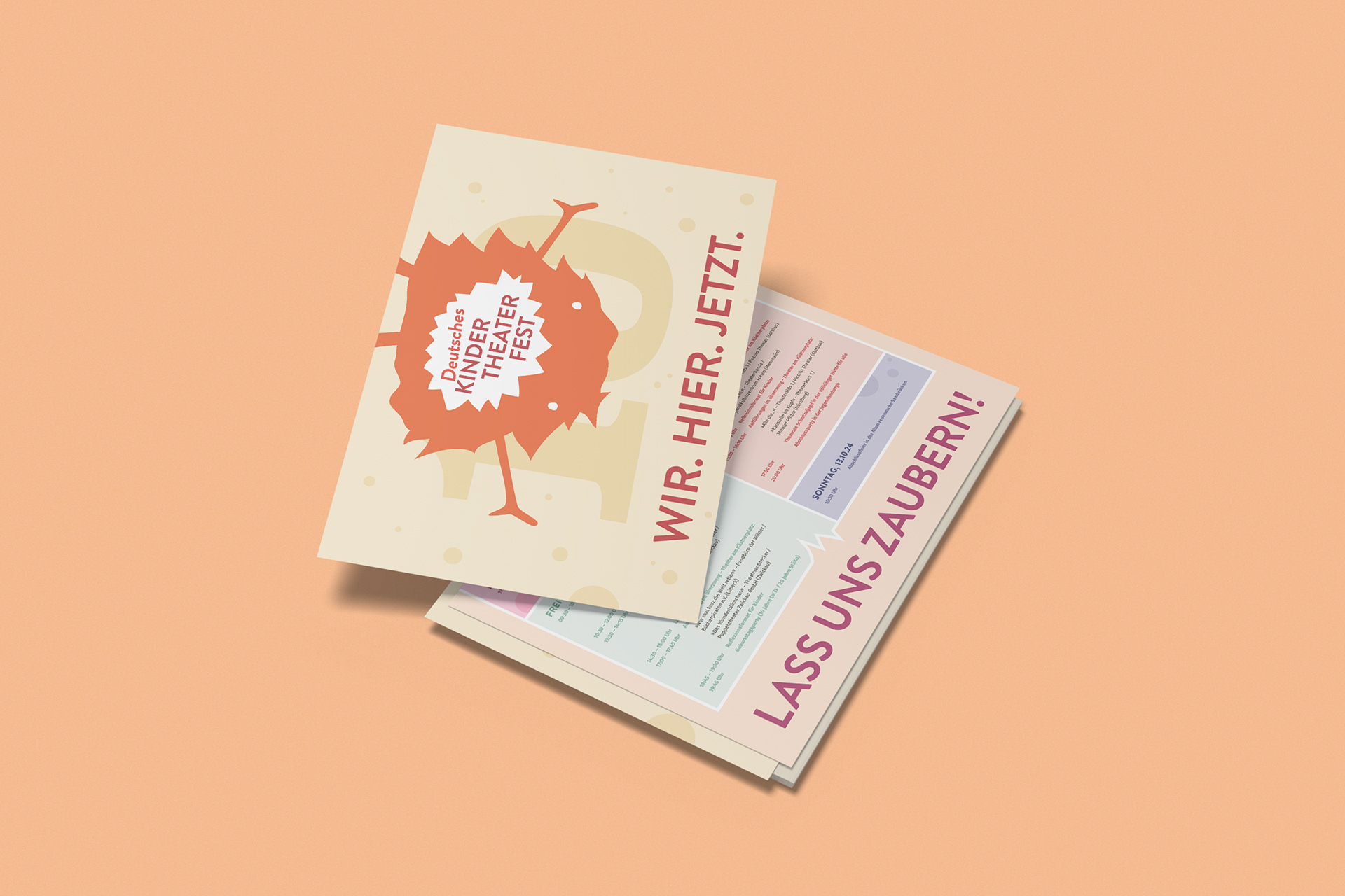 Poster folded – Mockup by Creative Fabrica